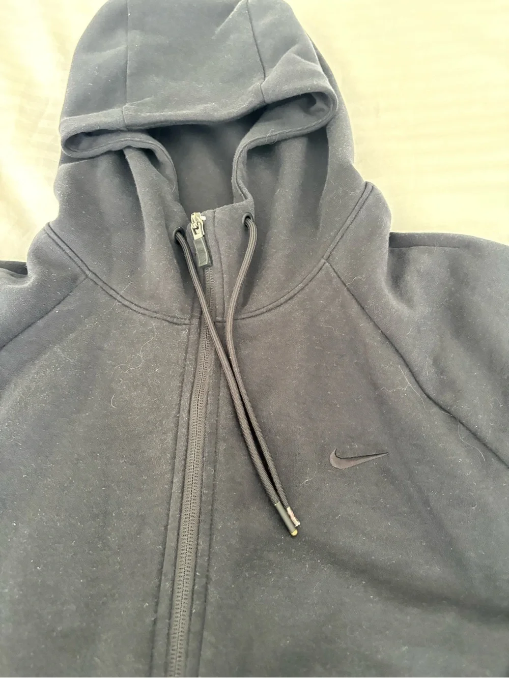 EUC Nike Men's Black Full-Zip Hoodie Sz L